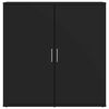 vidaXL &Scaron;oninė spintelė, juodos spalvos, 79x38x80cm, apdirbta mediena