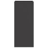 vidaXL Lovelis, juodos spalvos, 32x29x75cm, plienas