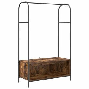 vidaXL Drabužių stovas Rudas ąžuolas 100 x 44 x 160 cm