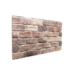 vidaXL Sienų plok&scaron;tės 10 vnt. 100 x 50 cm Ruda ir pilka EPS putos