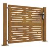 vidaXL Sodo vartai, 100x75 cm, Corten plienas, kvadratinis dizainas
