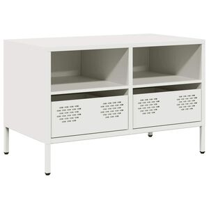 vidaXL Televizoriaus spintelė, baltos, 68x39x43,5cm, plienas