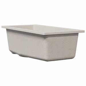 vidaXL Virtuvės kriauklė Smėlio 21 x 44 x 14 cm Granitas
