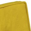 vidaXL Poilsio kėdė su taburete, geltonos spalvos, aksomas