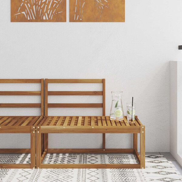 vidaXL Lauko galinė sofa Natūrali 91 x 63 x 73 cm