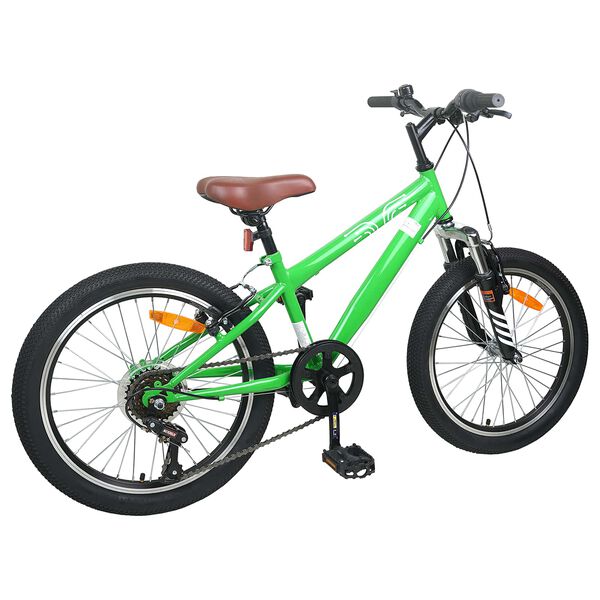 vidaXL Kids Mountain Bike 20 Colių 6-Speed 5-8 metų amžiaus Žalia