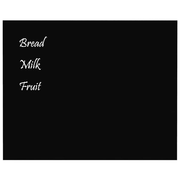 vidaXL Sieninė magnetinė lenta, juoda, 50x40cm, grūdintas stiklas