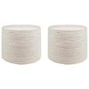vidaXL Juto virvė 2 vnt. 20 mm 100 m Balta 100% Tossa jutas
