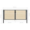 vidaXL Vartai, 310x175cm, plienas ir eglės mediena (144581+146536)