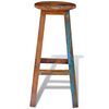 vidaXL Baro taburetė, perdirbtas medienos masyvas