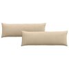 vidaXL Sofa Pagalvės 2 vnt. audinys Kreminė 120 x 40 cm