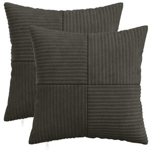 vidaXL Pagalvėlės užvalkalas 2 pcs ALMELO Antracito 30 x 30 cm