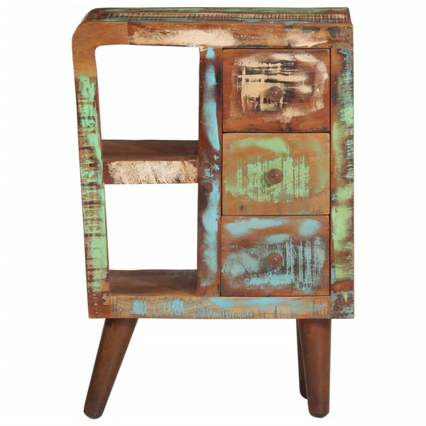 vidaXL &Scaron;oninė spintelė, 55x30x80cm, perdirbtos medienos masyvas