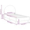 vidaXL Vaikiška Lovo Rėmas su Galvūgaliu Kreminė 70 x 140 cm