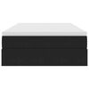 vidaXL Lova su daiktų laikymo vieta ir čiužiniu Juoda 120 x 190 cm