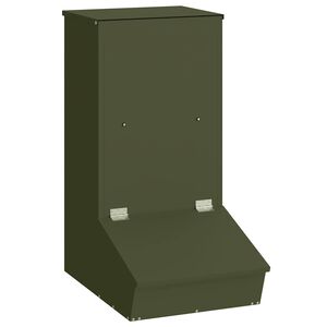 vidaXL Kiaulių &scaron;ėrykla Alyvuogių žalia 55 x 38 x 76 cm 20 kg