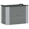 vidaXL Paauk&scaron;tinta sodo lova Pilka 50 x 30 x 36 cm WPC ir aliuminis