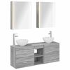 vidaXL Vonios spintos komplektas 5 pcs Pilka Sonoma Apdirbta mediena