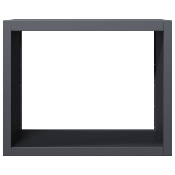 vidaXL Stovas malkoms, antracito spalvos, 100x40x80cm, plienas