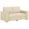 vidaXL Dvivietė sofa, kreminės spalvos, 160x78x84 cm, audinys