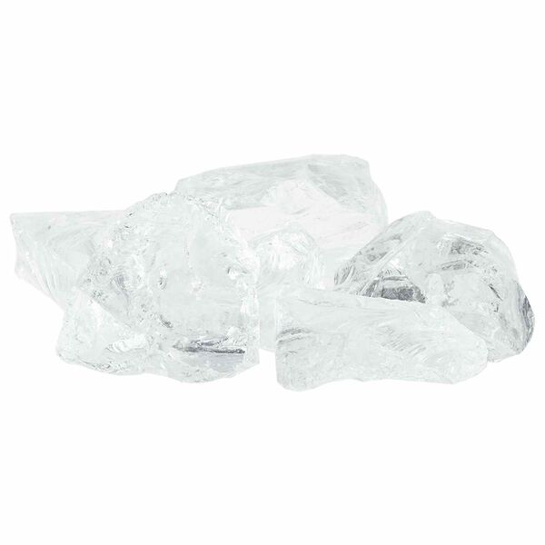 vidaXL Sodo Akmenys Balta 12 cm Stiklas