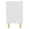 vidaXL Naktinės spintelės su kojelėmis, 2vnt., baltos, 40x30x50cm