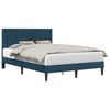vidaXL Lovos rėmas su galvūgalio Mėlyna 120 x 190 cm Aksomas