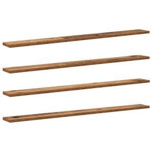vidaXL Knygų lentyna 4 pcs Ruda 100 x 10 x 1,5 cm Apdirbta mediena