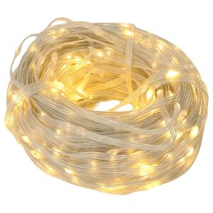 vidaXL Virvinės lemputės 400 LED &Scaron;ilta balta 40 m
