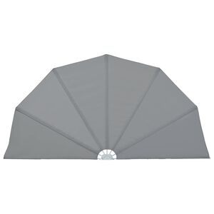 vidaXL Sulankstoma &scaron;oninė terasos markizė, pilka, 160cm