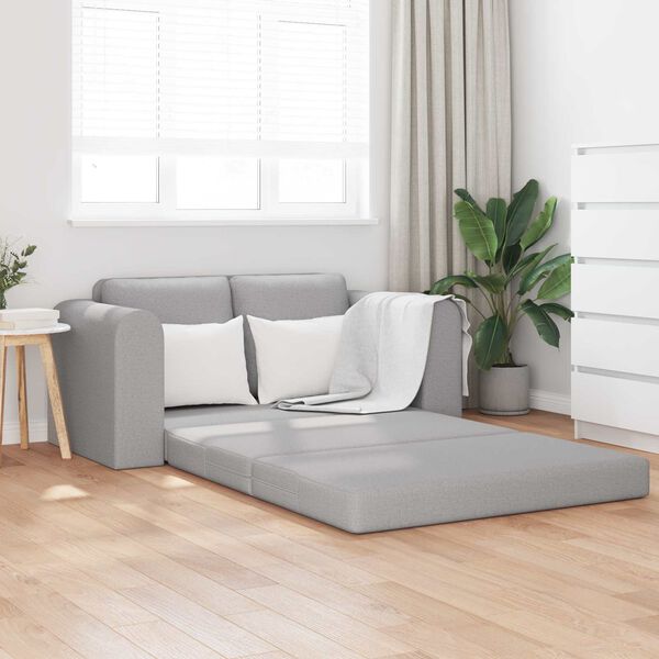 vidaXL Sofa lova 60cm Debesų pilka audinys