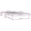 vidaXL Lovos rėmas, pilkos spalvos, 100x200cm, pu&scaron;ies medienos masyvas