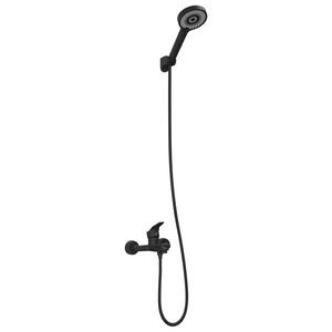 vidaXL Du&scaron;o galvutės rinkinys Juoda G 1 / 2 colių