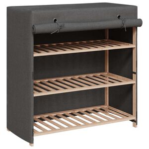 vidaXL Spintelė batams su apdangalu, pilkos sp., 79x40x80cm, aud.