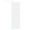vidaXL Slankios durys 78 x 211 cm Apdirbta mediena Balta