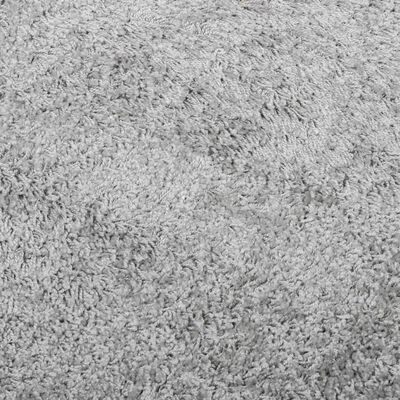 vidaXL Shaggy tipo kilimas, pilkos spalvos, 80x200cm, aukšti šereliai