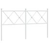 vidaXL Metalinis pakaitinis galvūgalis, baltos spalvos, 160cm