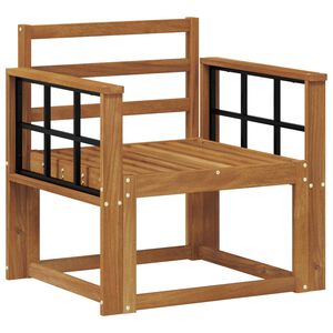 vidaXL Lauko sofa Kietos akacijos mediena Natūrali