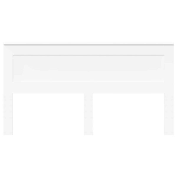 vidaXL Galvūgalis su galvūgalio Balta 180 cm Apdirbta mediena