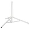 vidaXL Skėtis stovai Balta Plienas for 25-32 mm Pole