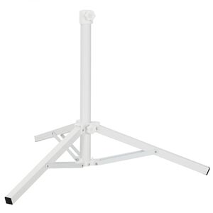 vidaXL Skėtis stovai Balta Plienas for 25-32 mm Pole