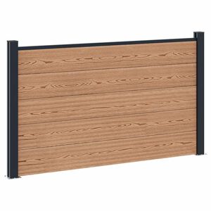 vidaXL Tvoros rinkinys 180 x 105 cm WPC ir aliuminis Ruda