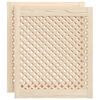 vidaXL Spintelės durelės, 2vnt., 59,5x69cm, pu&scaron;is, grotelių dizaino