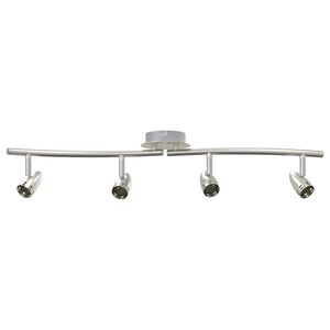vidaXL Lubų prožektorius Nikelio 61 x 10 x 12,5 cm metalas