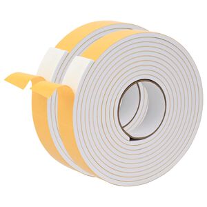 vidaXL Savigautinė putų juosta 2 vnt. Balta 30mm x 5m CR putplastis
