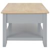 vidaXL Kavos staliukas, pilkas, 100x50x41,5cm, paulovnijos masyvas