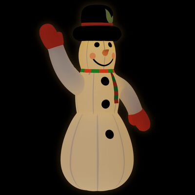vidaXL Pripučiamas sniego senis su LED lemputėmis, 370cm
