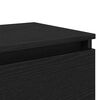 vidaXL &Scaron;alia lovos spintelė su stalčių Juodas ąžuolas 40 x 35 x 50 cm