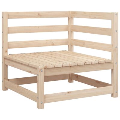 vidaXL Sodo sofos komplektas, 2 dalių, pušies medienos masyvas