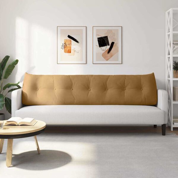 vidaXL Apsaugos Pagalvė Ruda 200 x 24 x 50 cm Aksomas